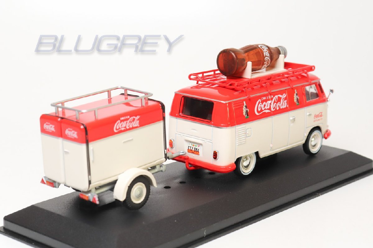 MOTOR CITY 1/43 コカ・コーラ フォルクスワーゲン T1 コンビ + トレーラー COCA-COLA VW Kombi T1 Trailer ミニカー_画像3