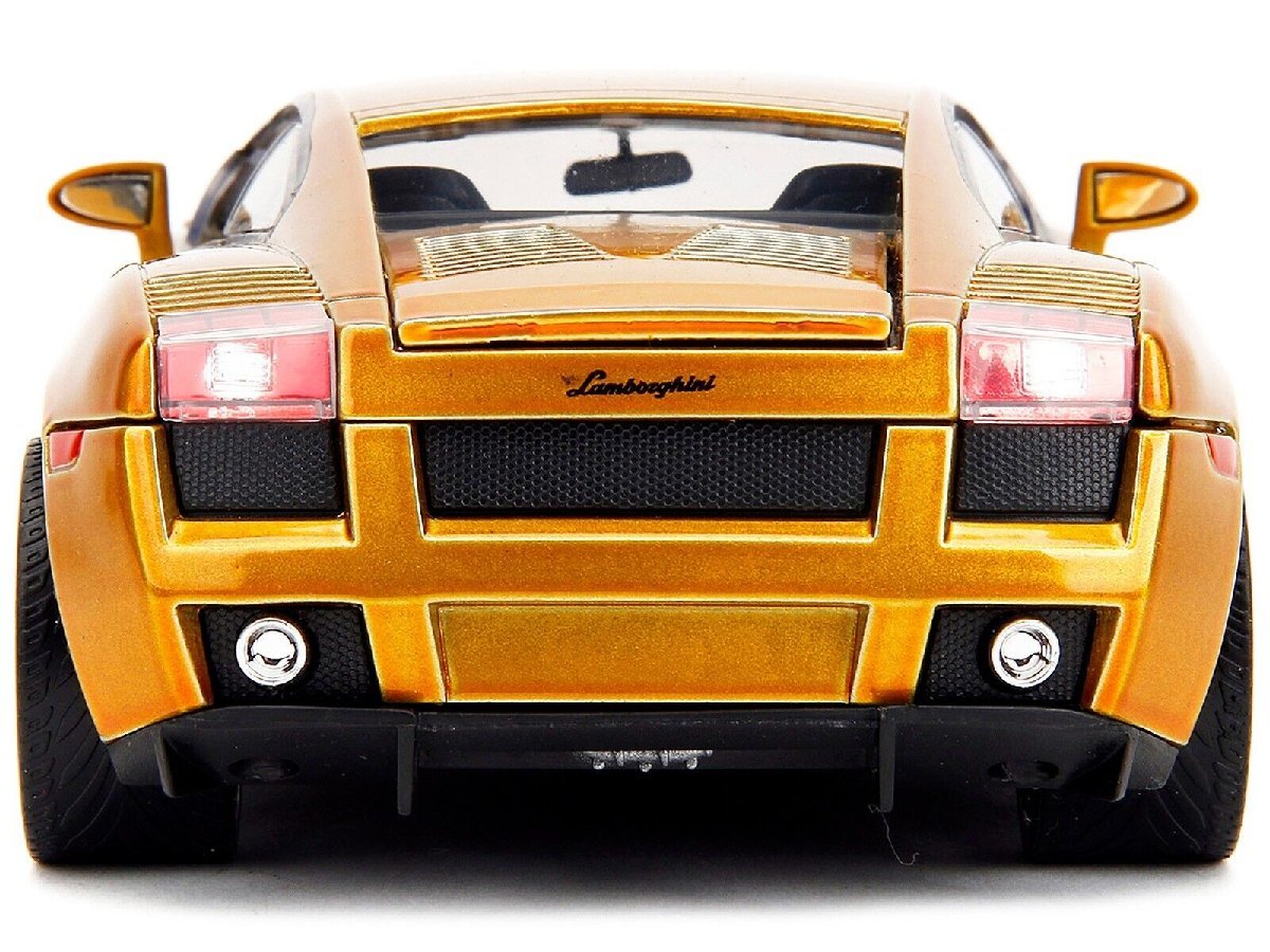 JADA TOYS 1/24 ワイルドスピード ランボルギーニ ガヤルド ゴールド F&F X Lamborghini Gallardo 34924_画像8