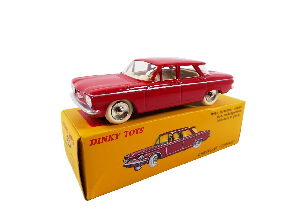 DINKY TOYS 1/43 ディンキー シボレー コルベア レッド Chevrolet Corvair 復刻版 ミニカー_画像1