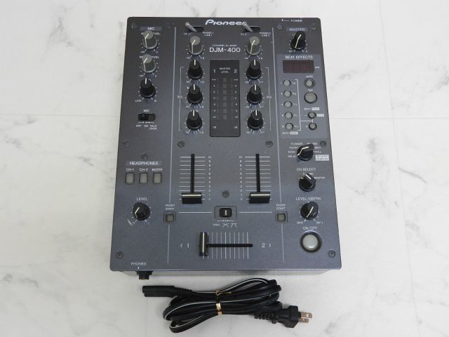 1円〜 通電確認のみ パイオニア DJM-400 DJミキサー 2006年製 本体/電源コード ジャンクとして 現状渡し_画像1