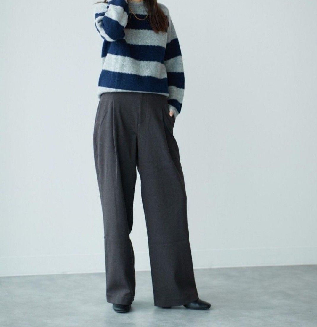 【未開封】UNIQLO ブラッシュドジャージータックワイドパンツ 丈長め ダークグレー Mサイズ 【未開封】UNIQLO ブラッシュドジャージータックワイドパンツ 丈長め ダークグレー Mサイズ