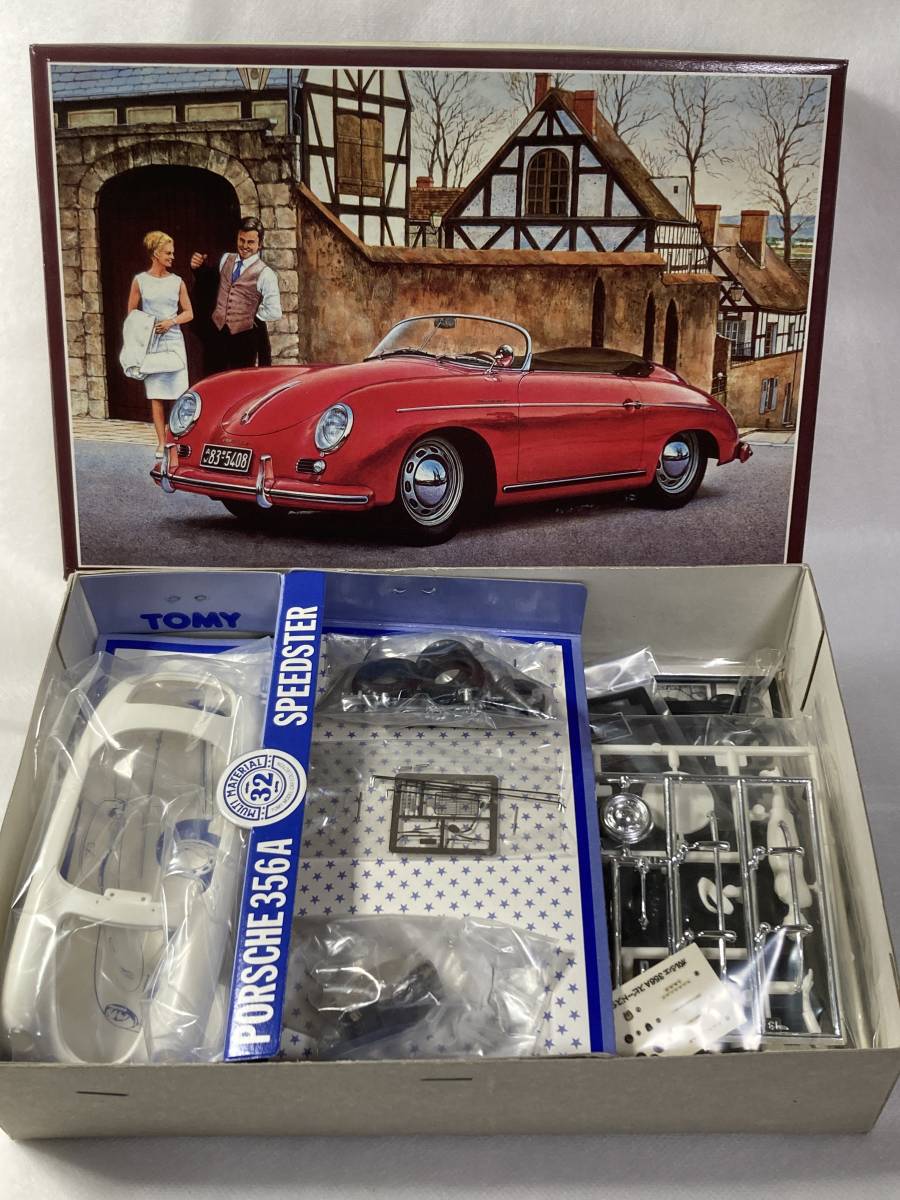 ★当時物・未組立！TOMY 1/32・ポルシェ 356A・Porsche 356A SPEEDSTER・フィギャー エッチング メタル 洋白線パーツ付・made in JAPAN_画像4