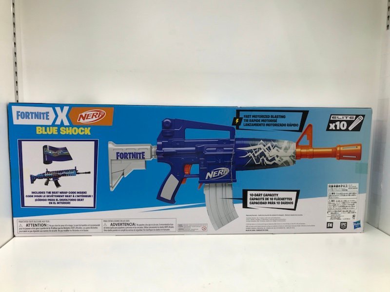 【未開封品】 ナーフ フォートナイト NERF Fortnite BLUE SHOCK 10ダーツクリップ エリートダーツ10本付き 231127AG100034_画像2