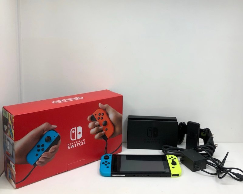 【ジャンク品】Nintendo Switch ニンテンドースイッチ 本体 HAC-001 Joy-Con ネオンイエロー(R）ネオンブルー(L）231121SK440007