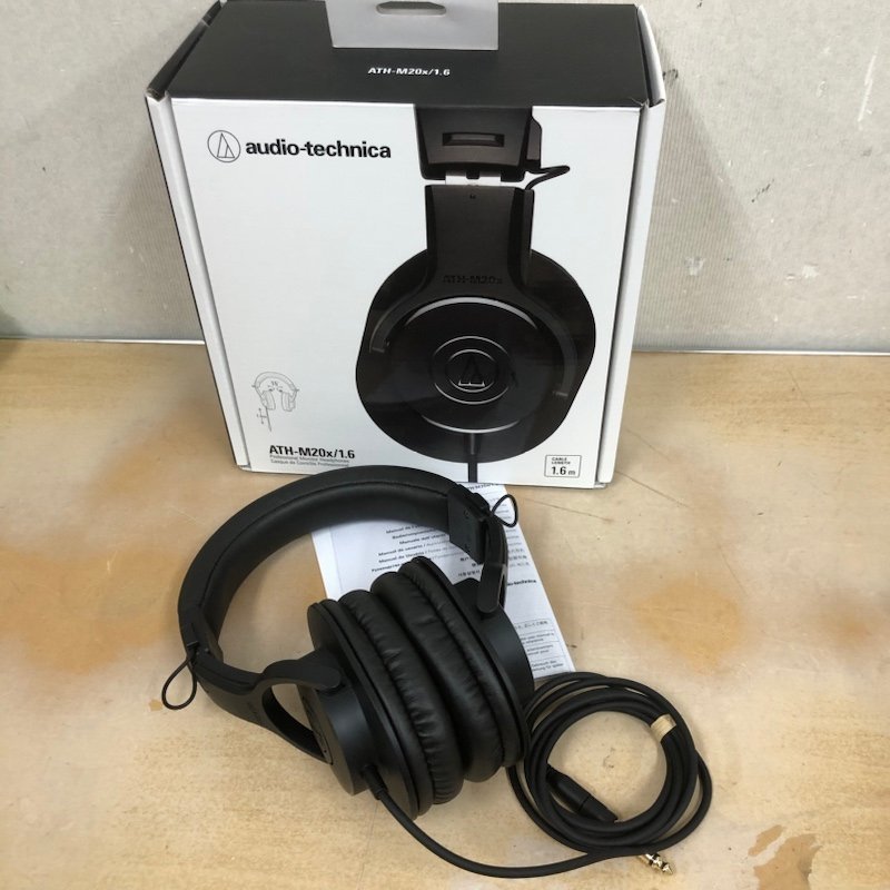 audio-technica オーディオテクニカ　モニターヘッドホン　ATH-M20x 1.6mケーブルモデル　231215RM460034_画像1