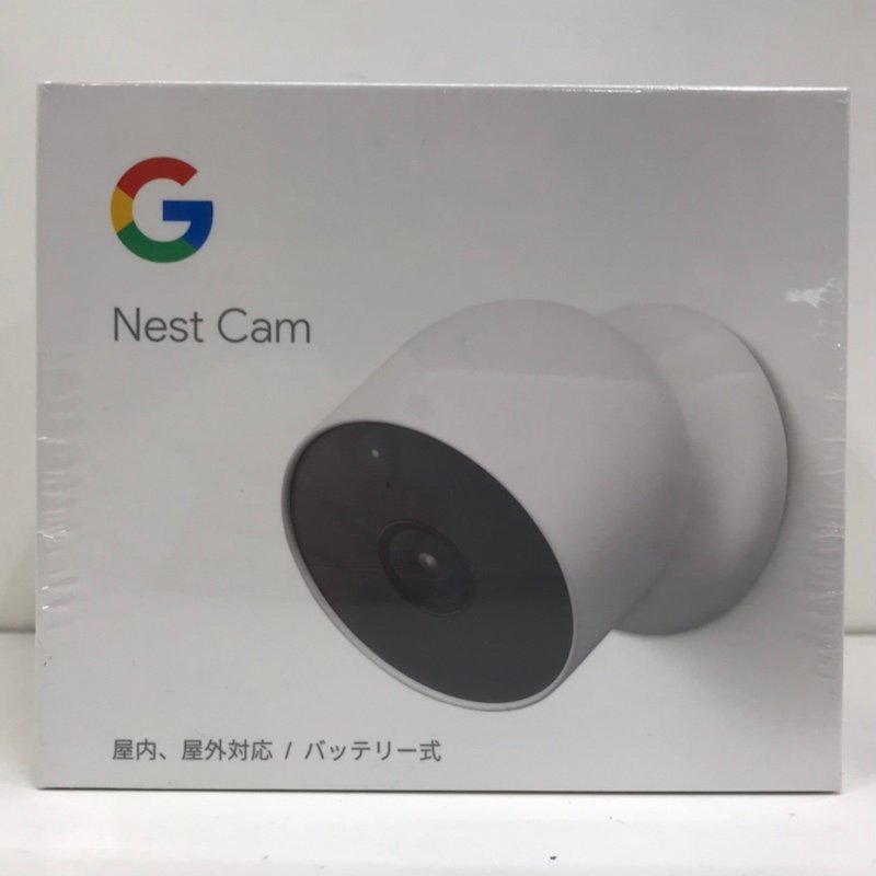 【未開封品】 Google Nest Cam グーグル GA01317-JP ホワイト 屋内屋外対応 スマートカメラ バッテリー式 231218RM500099_画像1