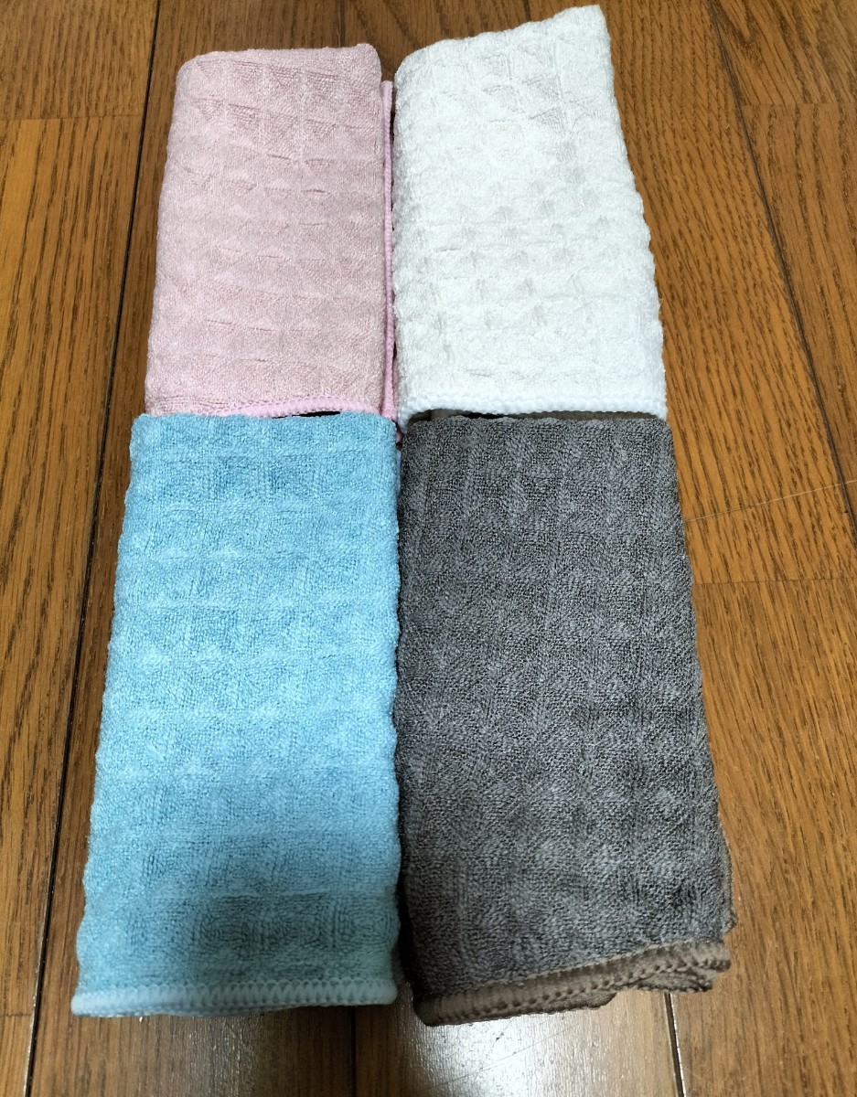 4枚セット ふきん 雑巾 マイクロファイバー キッチンタオル 厚手 吸水 速乾 家事_画像3