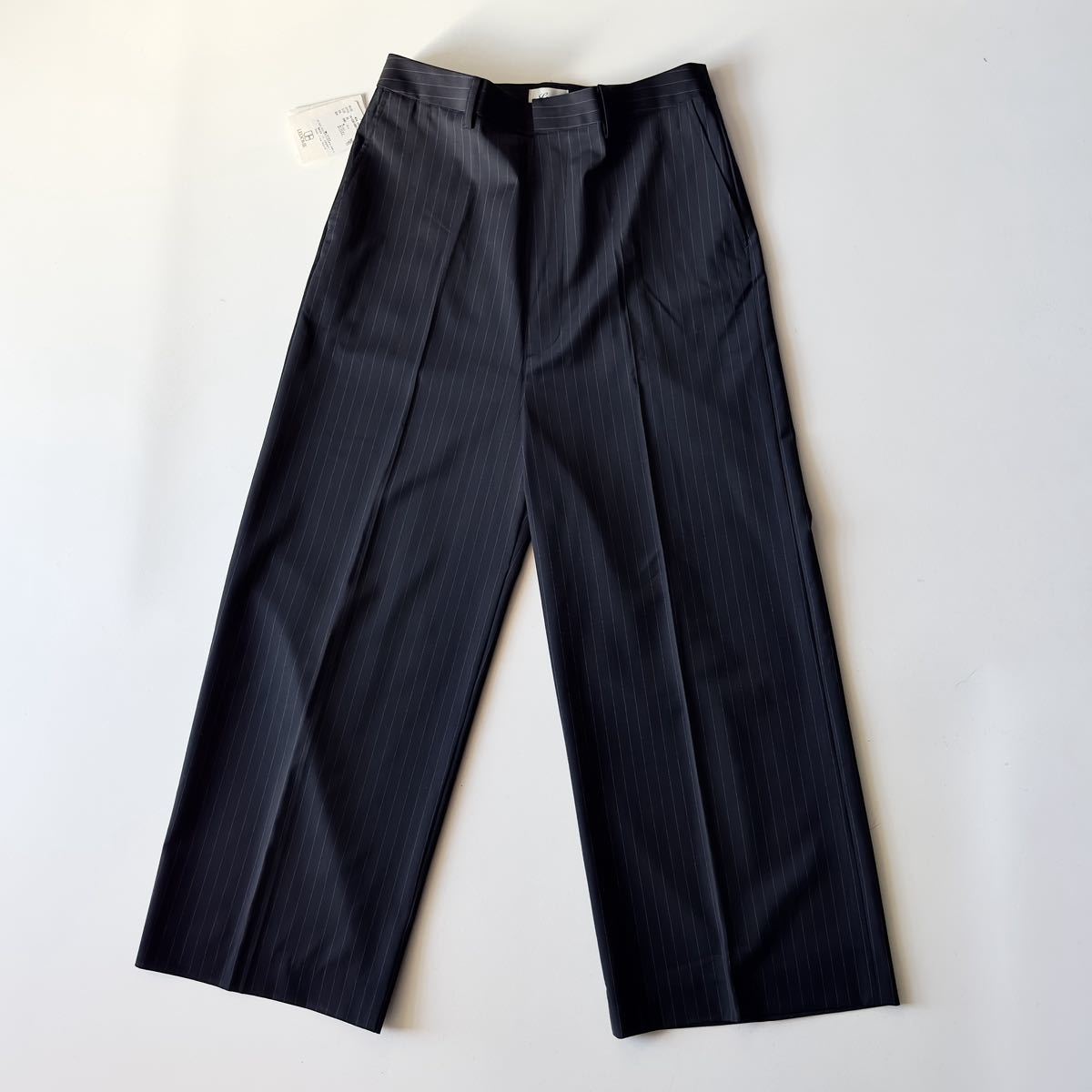 タグ付き L'Appartement Deuxieme Classe Lisiere Deep Rise Pants アパルトモンドゥーズィエムクラス 36 コン ワイドパンツ スラックス_画像8