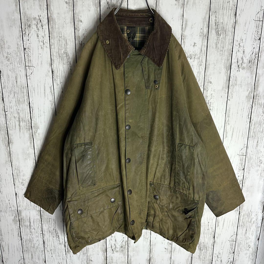 【Barbour】バブアー オイルドジャケット ビューフォート XL相当 古着_画像2