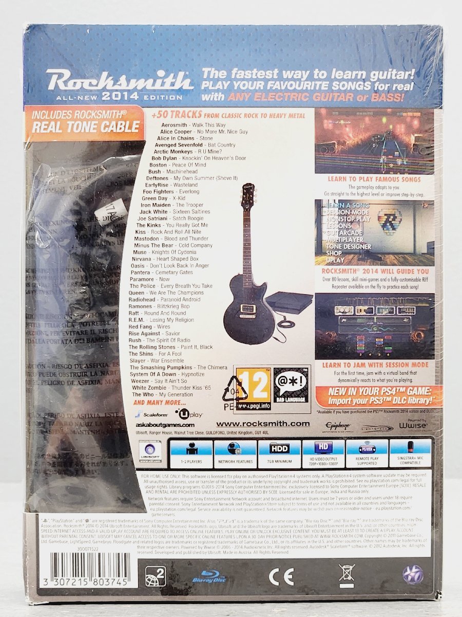 △【3】未開封品 PS4 EU版 Rocksmith All-New 2014 Edition 同梱不可 1円スタート_画像2