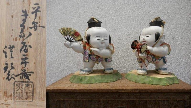 □即決□ 江戸時代 御所人形 筆持ち武者 御所人形 □即決□ 江戸時代 御所人形 筆持ち武者 御所人形