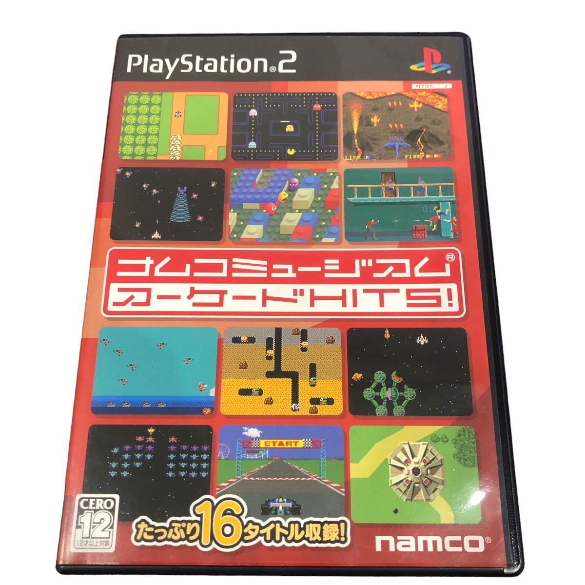 【631】ゲーム プレイステーション2 PS2ソフト ナムコミュージアム アーケードHITS 説明書付き_画像1