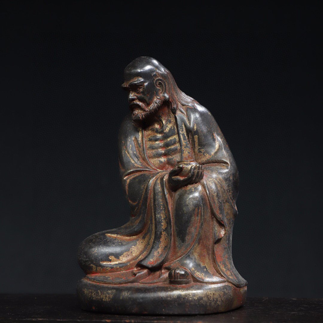 中国古い銅トップ、仏像 - コレクション