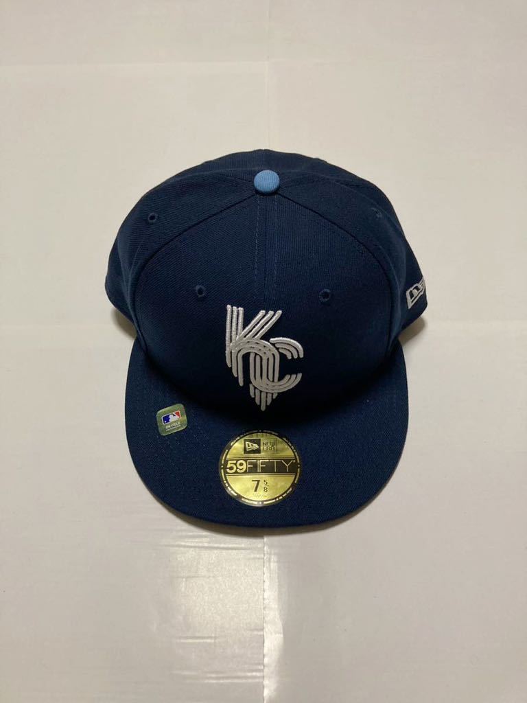 送料無料 MLB カンザスシティ ロイヤルズ ニューエラ シティコネクト キャップ 7 5/8 60.6cm 即決 NEW ERA 59FIFTY City Connect