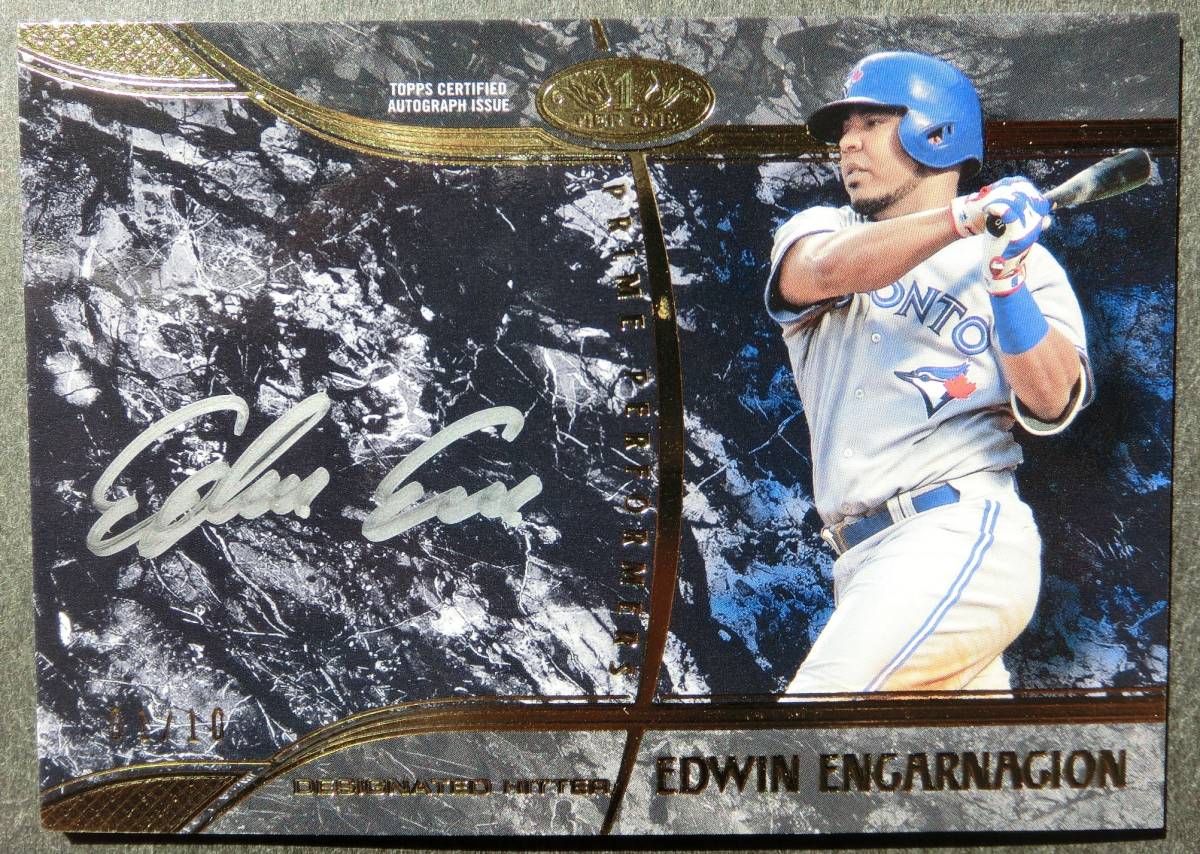 エドウィン・エンカーナシオン Edwin Encarnacion auto 直筆サイン 直書き 10枚限定 ファーストナンバー tier one 通算424本塁打の画像1