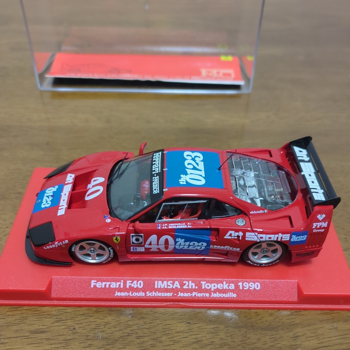 1/32 FLY「'90フェラーリF40 IMSA 2h Topeka アート引越センター」訳あり フライ スロットカー_画像4