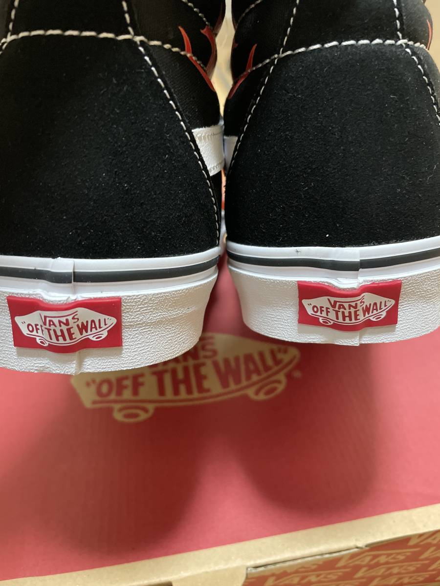 新品未使用 VANS バンズ SK8-HI REISSUE スケートハイ フレイム 炎 ファイヤー FLAME VN0A2XSBPHN US10 28㎝_画像3