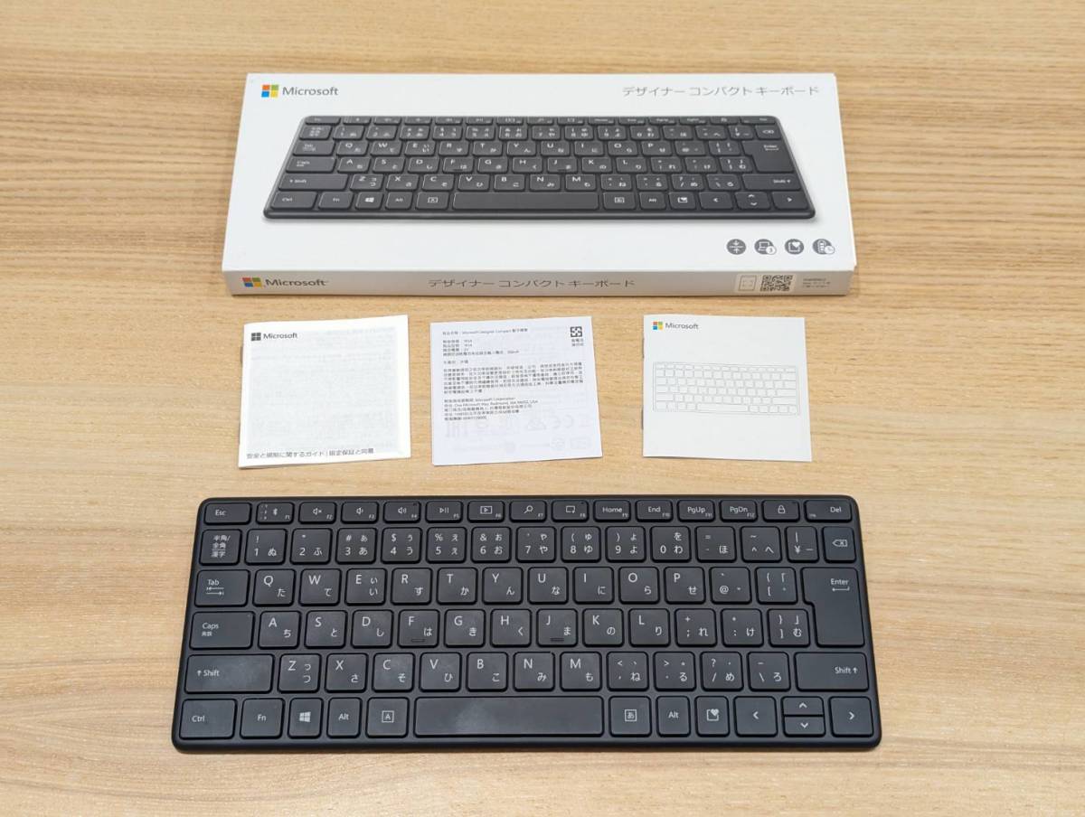 マイクロソフト デザイナー コンパクト キーボード 黒 Microsoft designer compact keyboard_画像1