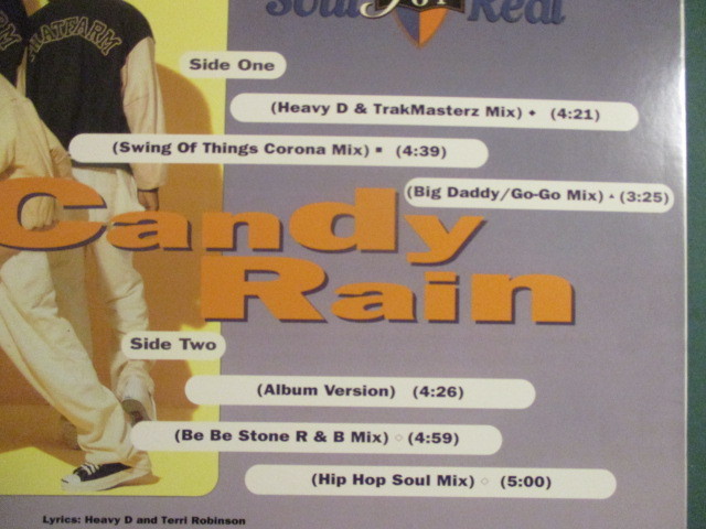 Soul For Real ： Candy Rain 12'' (( B&B Stone R&B Mix / Hip Hop Soul Mix / Album Version / 落札5点で送料当方負担_画像3