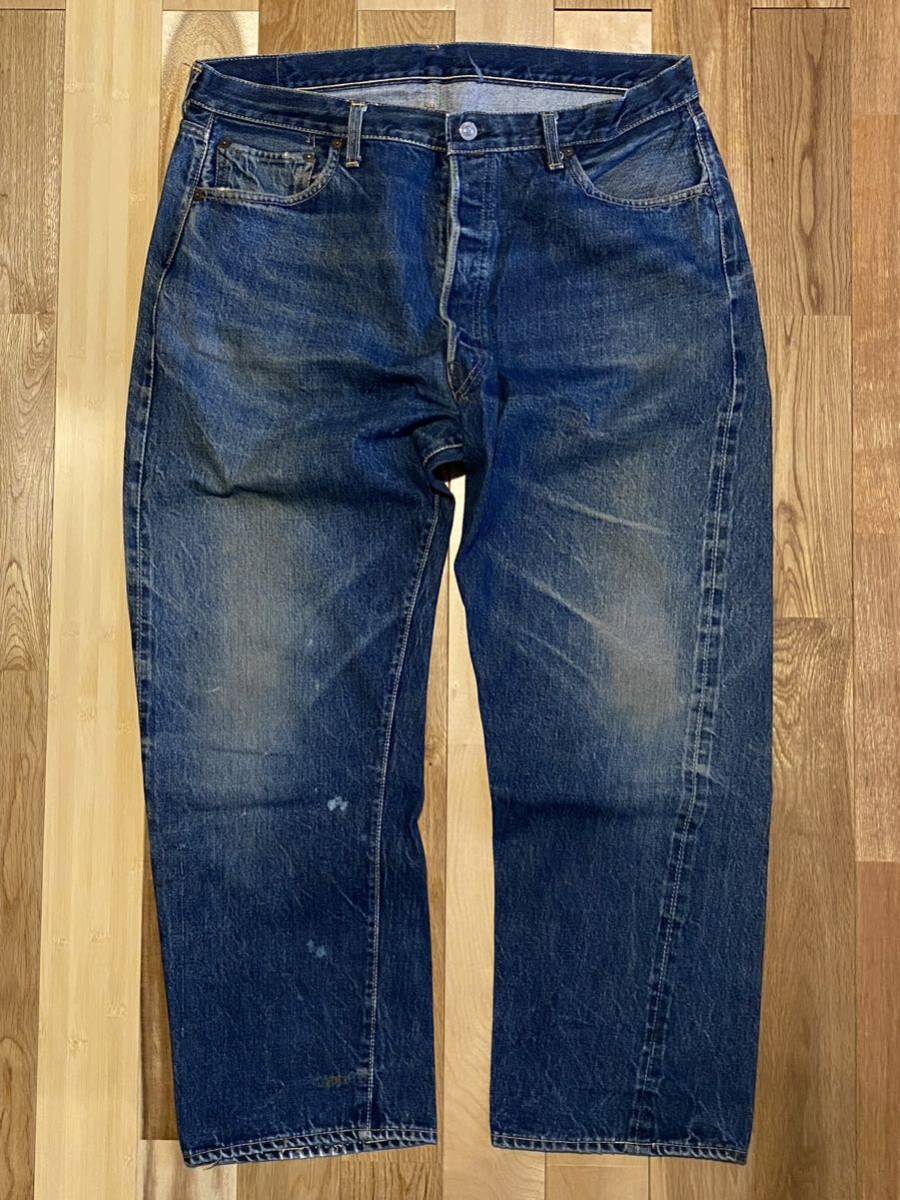 vintage 60's levi's 501XX W96cm 紙パッチ 検）革パッチ ウエストシングル Vステッチ リベット 隠しリベット BIG E ダブルエックス_画像1