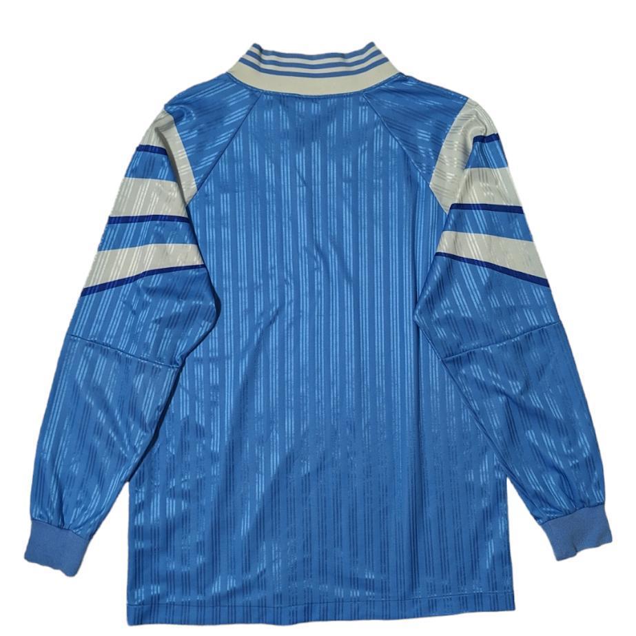 y2k 80s 90s adidas DESCENTE длинный рукав футбол футболка Sky голубой Adidas Descente Vintage футбол рубашка 