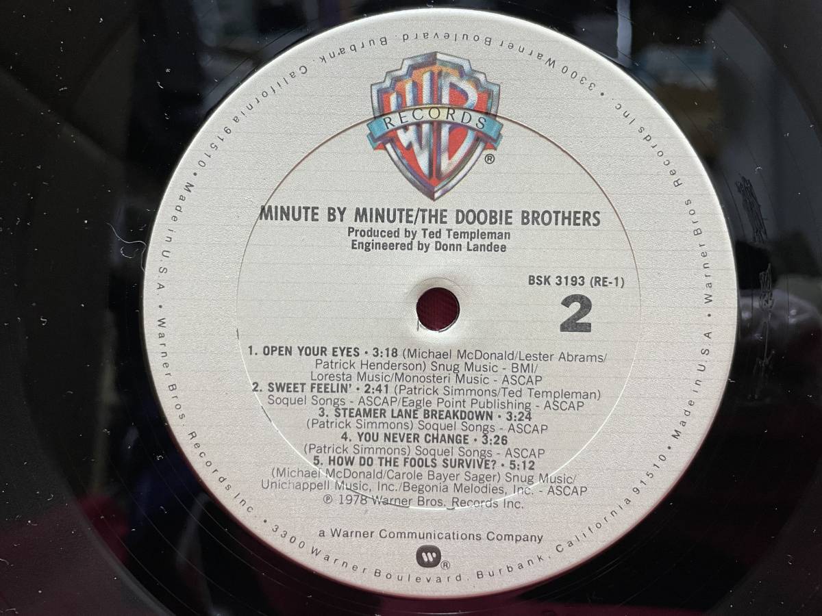 ◆USorg盤!◆THE DOOBIE BROTHERS◆MINUTE BY MINUTE◆_画像8