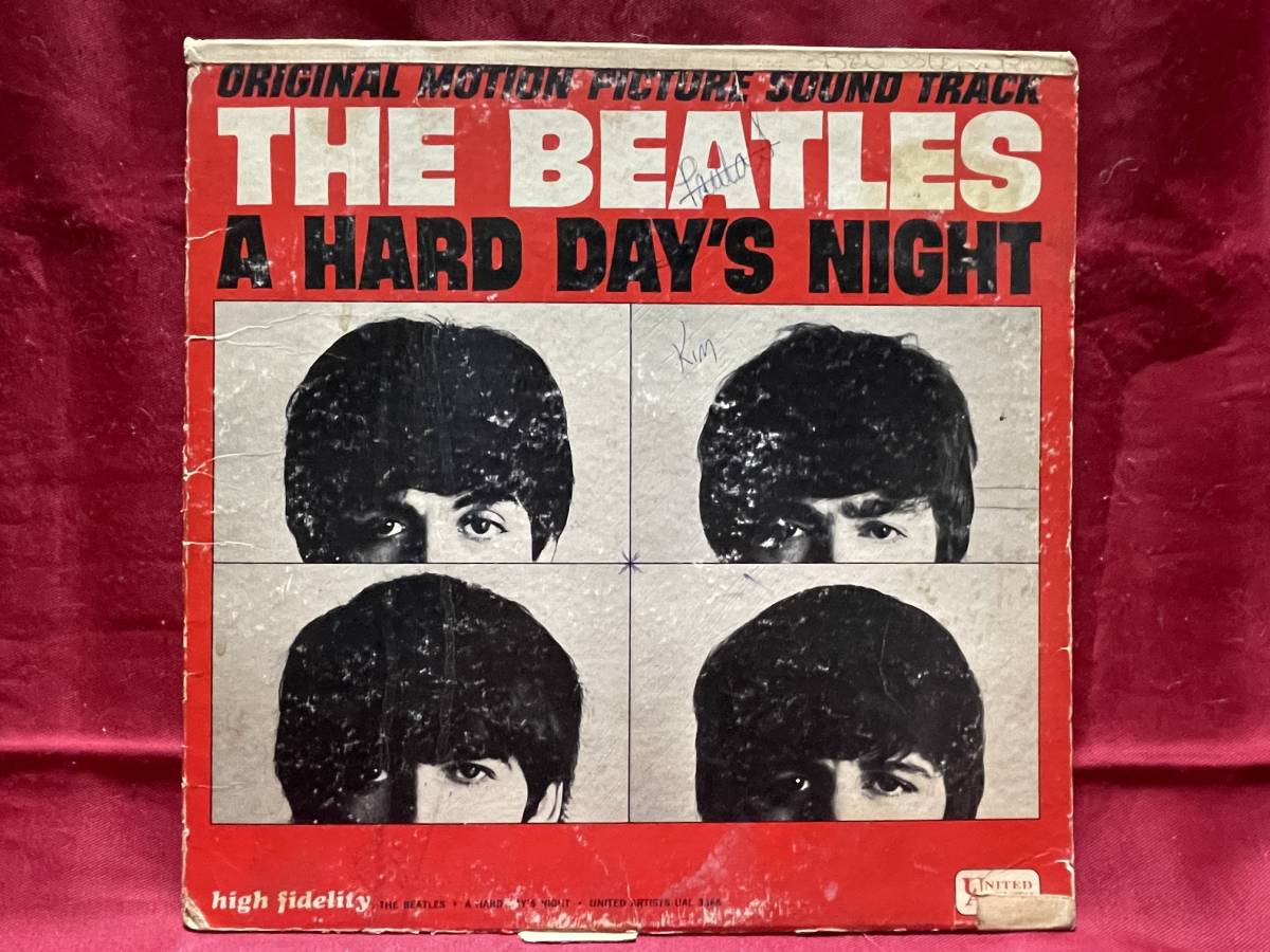 * with defect *USorgMONO record!*BEATLES*A HARD DAY\'S NIGHT(OST)*
