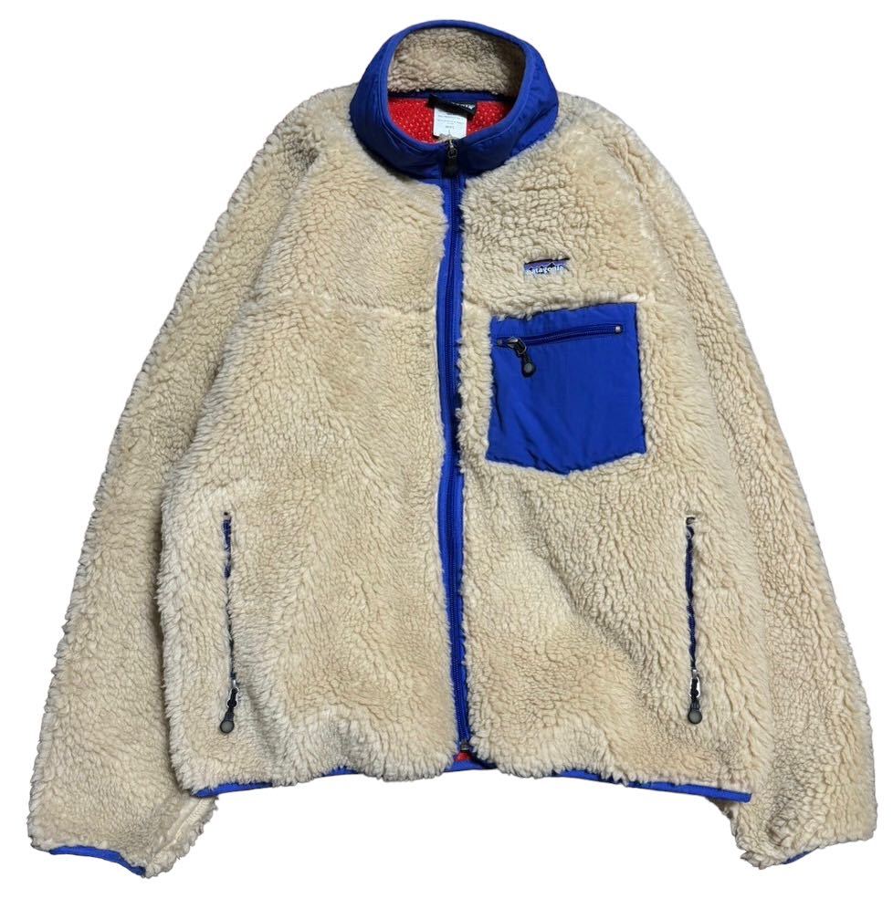 新品同様品 04年 patagonia classic retro cardigan パタゴニア クラシック レトロカーディガン ナチュラル L_画像1