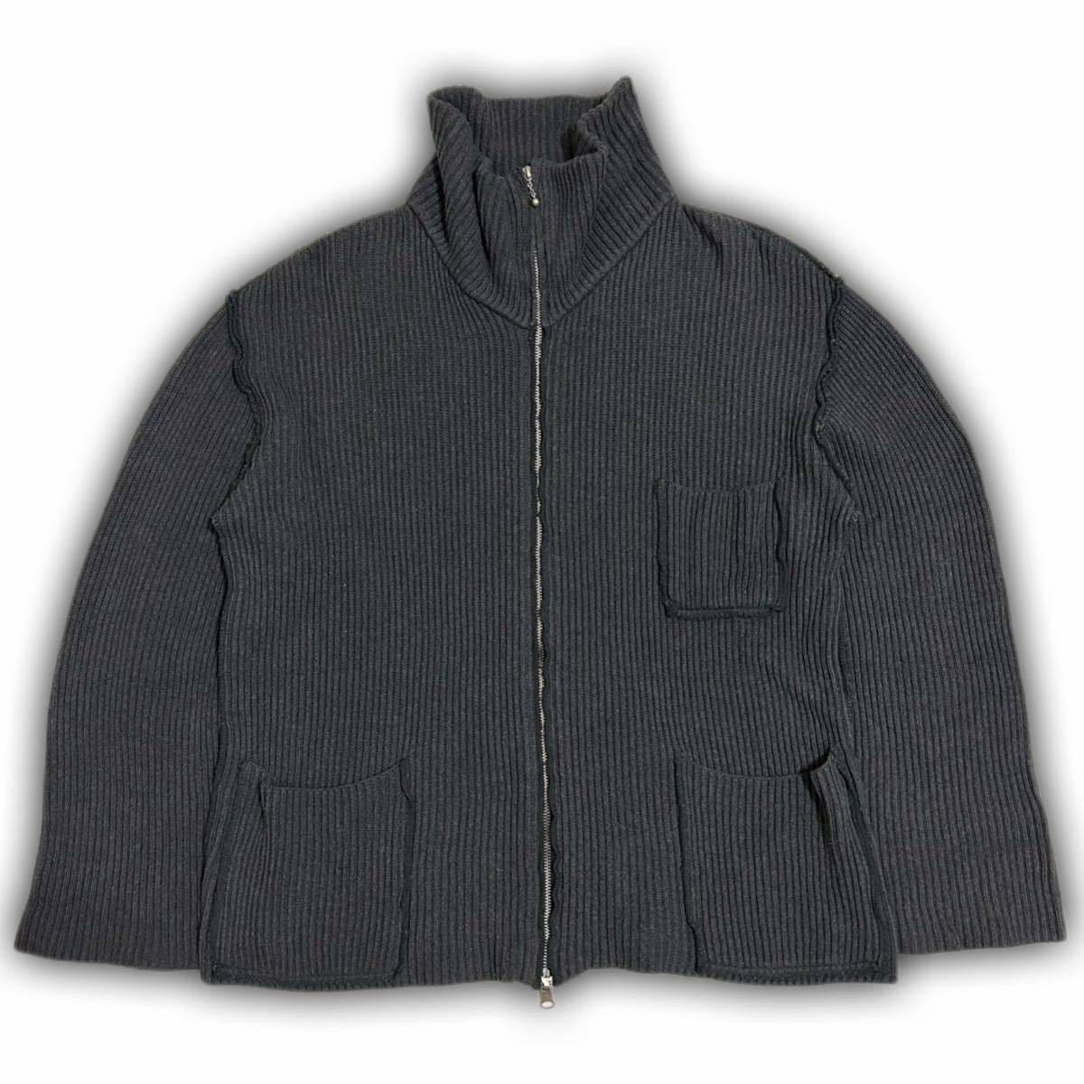 Rare 90s MASAKI MATSUSHIMA Insideout Knit jacket raf simons helmut lang margiela garcons archive архив Masaki Matsushima вязаный 