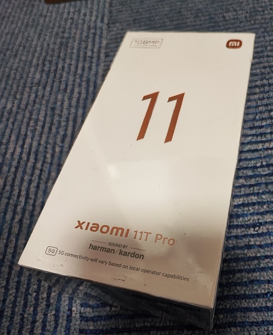 新品 未開封　Xiaomi シャオミ 11T Pro 5G (国内正規品) ムーンライトホワイト 8GB 128GB 　シムフリー版　スマートフォン xiaomi _画像1