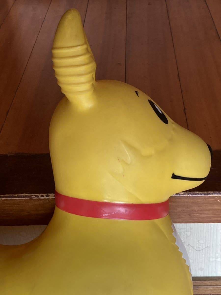  Nakayoshi ranch ...... Corgi ( yellow )roti manner dog vehicle toy for riding. . toy interior .. Chan used rare former times 