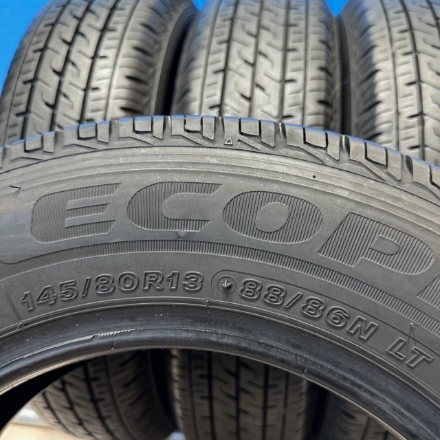 【2020年/2023年製造】　145/80R13 88/86N LT　ブリヂストン　ECOPIA R710　サマ－タイヤ　145/80/13　4本　【来店交換も大歓迎】_画像4