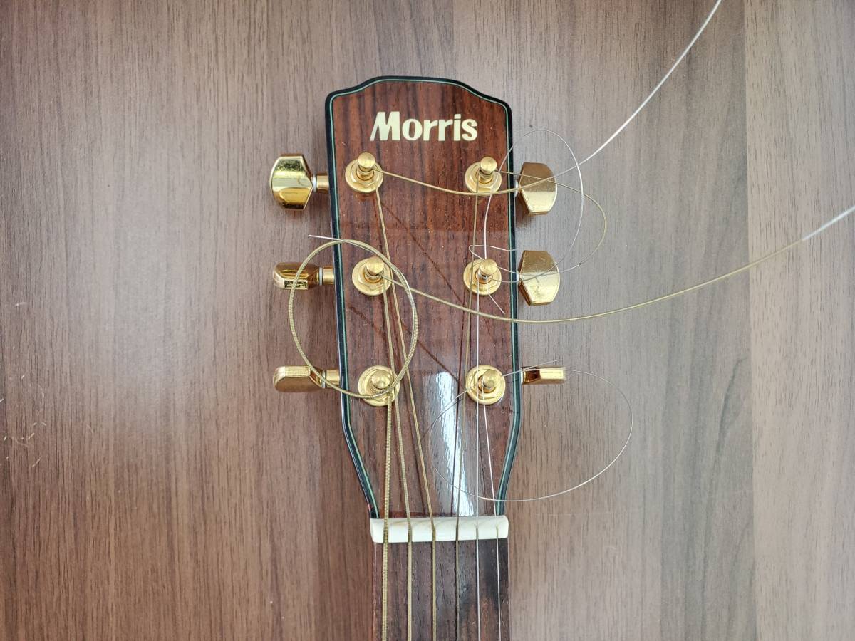 ★Morris M-60T アコースティックギター★ モーリス ハードケース付き ◇12802_画像2