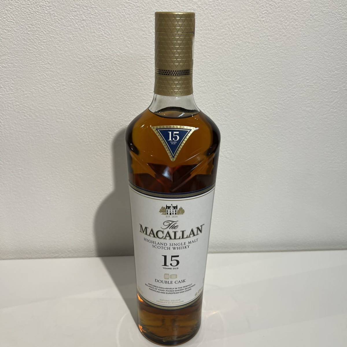 週末クーポン利用推奨【未開栓】The MACALLAN 15年 ザ マッカラン ダブルカスク ハイランド シングルモルト スコッチ ウイスキー 700ml 43%