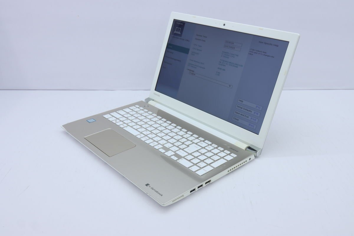 15.6型ノート TOSHIBA dynabook T65/CG (i7 7500U/OSなし) PT65CGP-RJB ■東芝★Joshin(ジャンク)4915【1円開始・送料無料】_画像1