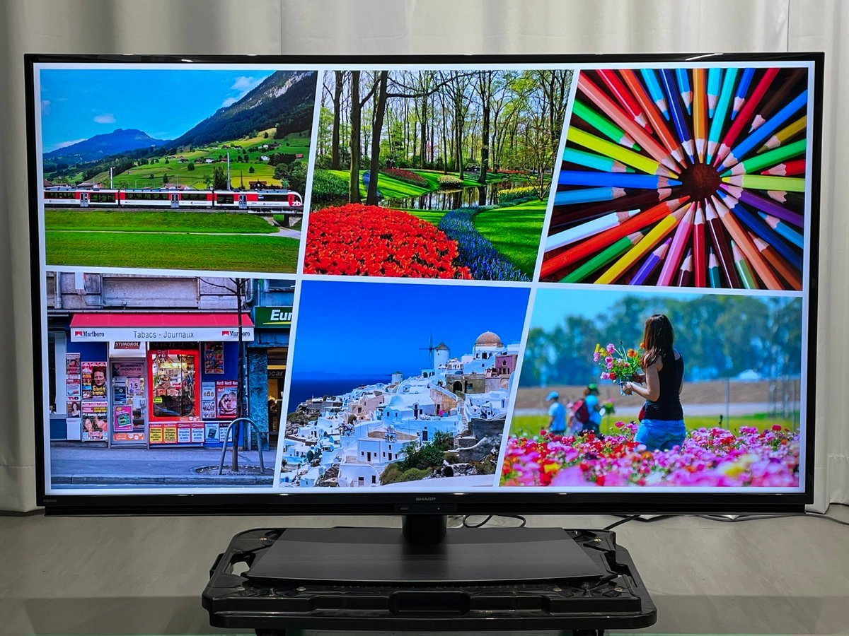 55インチ液晶4Kテレビ SHARP 4T-C55BL1(2019年製造)HDR/WIFI/ ■シャープ AQUOS★Joshin8362●1円開始・直接引渡可_画像1