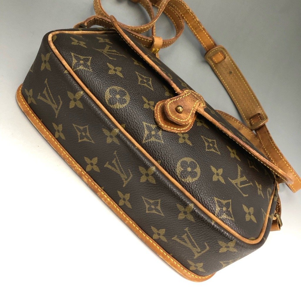 LOUIS VUITTON ルイヴィトン モノグラム ジベシエール PM 斜め掛け ショルダーバッグ M42248 ポシェット ベタなし ヴィンテージ 最落無_画像7