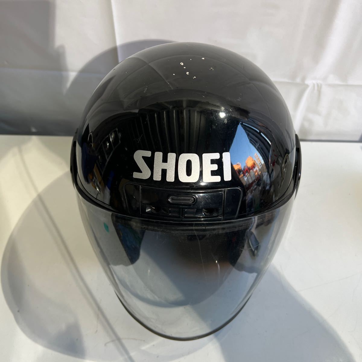 管S231228 h ★☆ SHOEI J-MAX ジェットヘルメット 黒　59-60cm ☆★_画像5