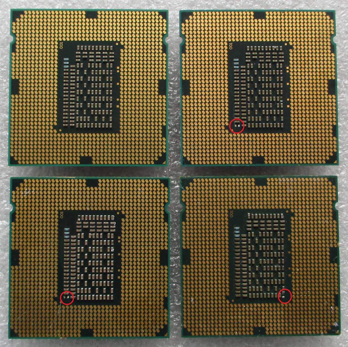 ４個セット　インテル Core i5-2400　1個・15-2300　2個・・15-2320　1個　FCLGA1155 （BIOS表示のみ確認済現状品）_画像2