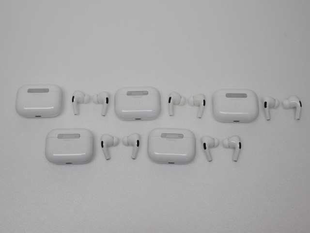 2.■Apple AirPods Pro アップル エアポッズプロ ワイヤレスイヤホン A2083/A2084/A2190 ５個セット 正規品 訳有 送料無料！_画像4