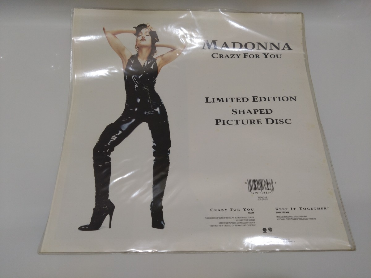 LP EP レコード　MADONNA Crazy For You ピクチャーレコード_画像1