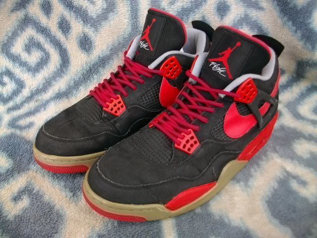 NIKE AIR JORDAN 4？ RETRO 30cm US12 黒赤 美品 NBA マイケル エア ジョーダン ４ Ⅳ シカゴ ブルズ Chicago Bulls