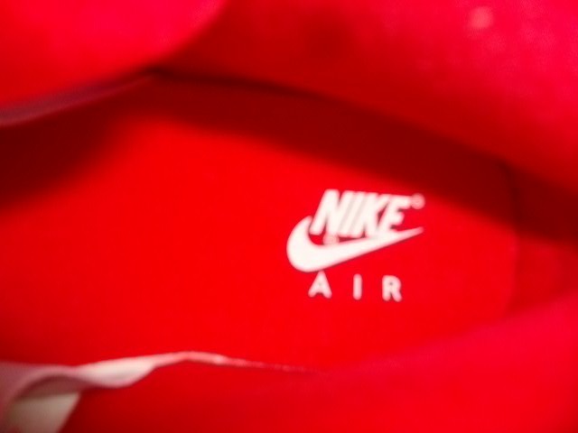 NIKE AIR ZOOM FLIGHT 95 1995年当時製造オリジナル 白赤 33.5cm US15.5 新品未使用(訳あり) NBA エア ズーム フライト ９５_画像6