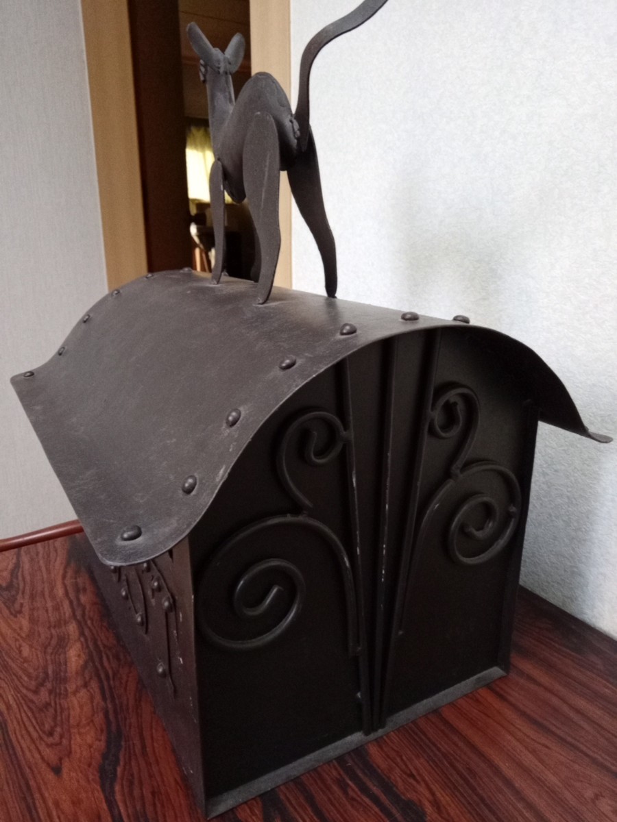 黒 猫 ポスト メールボックス 未使用 一点もの 郵便受け 黒 猫 ポスト メールボックス 未使用 一点もの 郵便受け