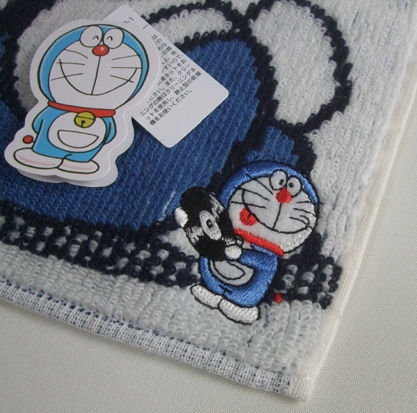  Doraemon towel handkerchie unused goods general merchandise shop Doraemon embroidery JAPAN CULTURE anime manga record 