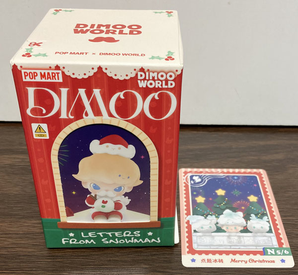 POPMART ポップマート フィギュア DIMOO Letters from Snowman シリーズ Merry Christmas_画像1