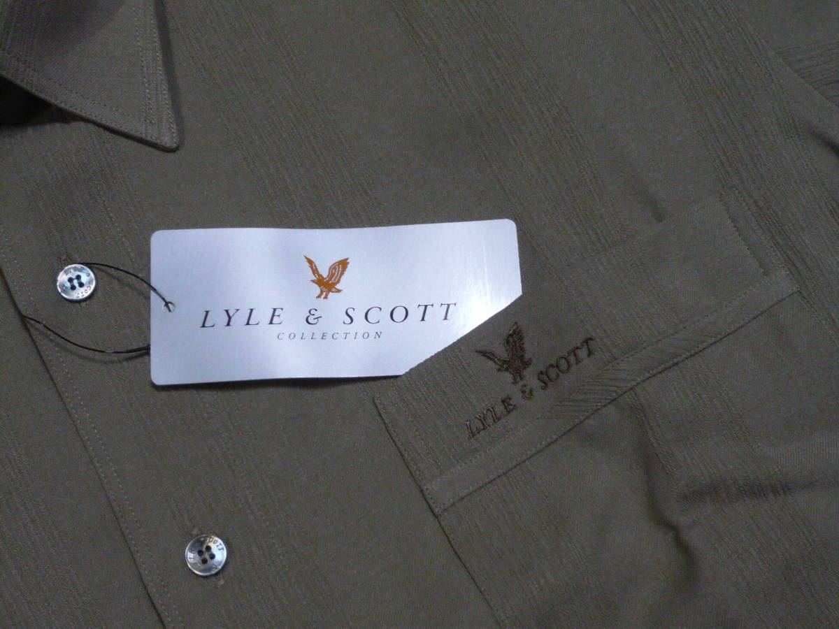 ライル＆スコット　LYLE&SCOTT　COLLECTION　長袖ウオッシャブルシャツ　新品、未使用品、日本製　生地ポリエステル100％ サイズM_画像5