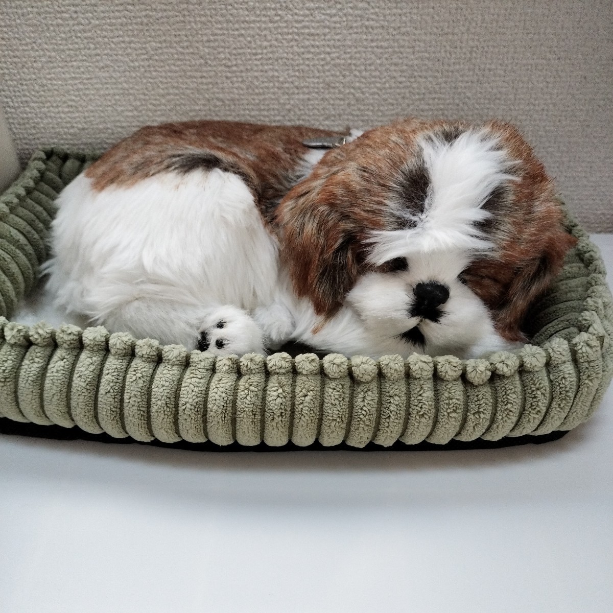 置物　シーズー　ぬいぐるみ　犬　パーフェクトペット　眠る犬　_画像1