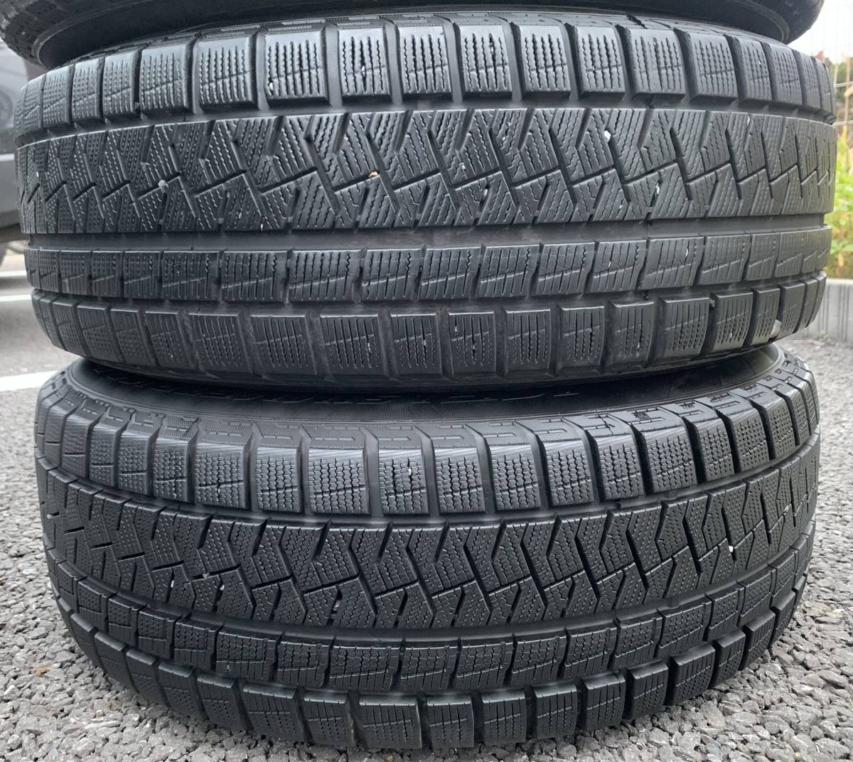 バリ山2019製ピレリアイスアシンメトリコプラス205/60R16と社外中古アルミ16吋6.5J+53pcd114.3-5hφ72が4本中古ステップワゴン ノア　VOXY_画像7