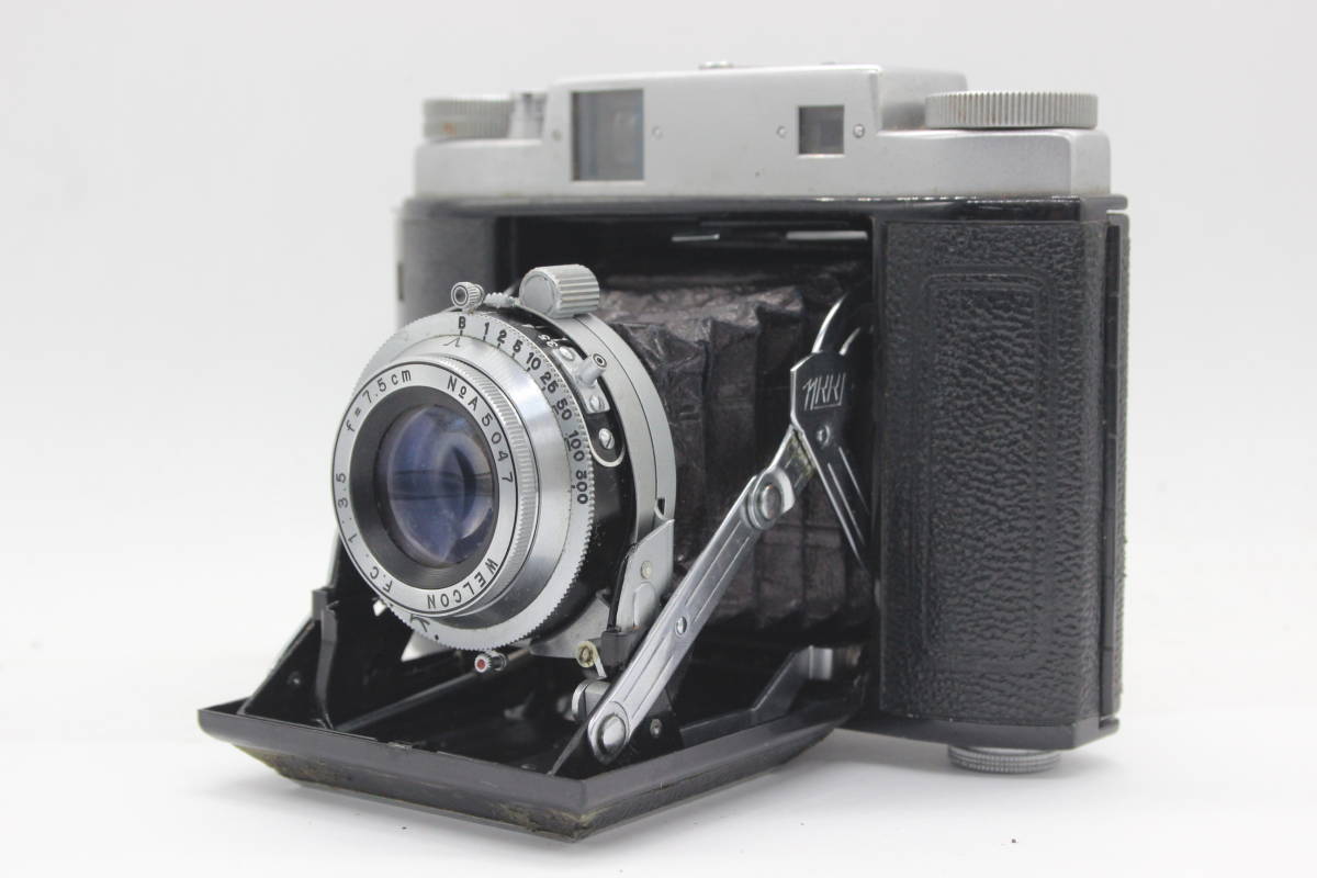 【訳あり品】 Super Westen WELCON F C 7.5cm F3.5 蛇腹カメラ s3872_画像1